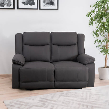 Milan Mocha Manual Recliner 2 Seater Sofa