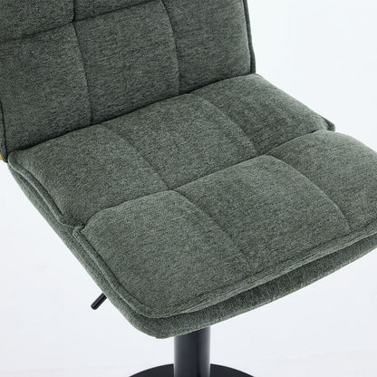 Forest Green Luxe Panel Stitch Bar Stool - The Furniture Warehouse