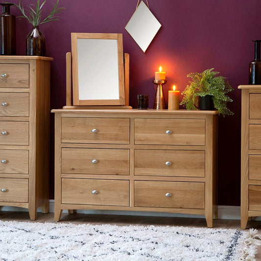 Gloucester Oak Chest of 6 Drawers