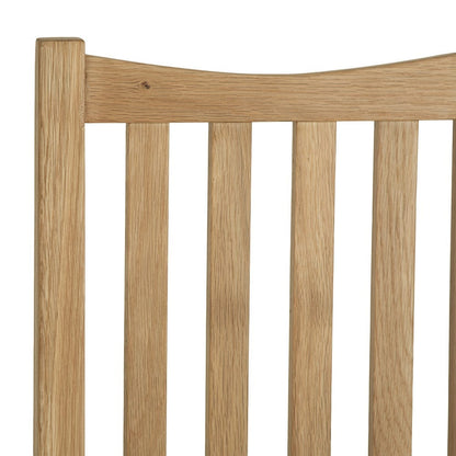 Gloucester Oak Dining Chair Fabric Seat