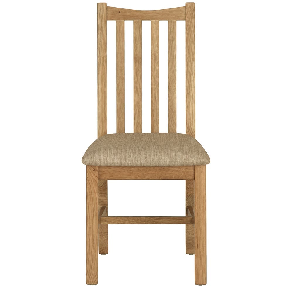 Gloucester Oak Dining Chair Fabric Seat