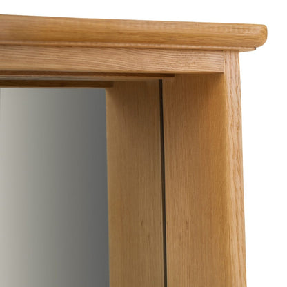 Gloucester Oak Mirrored Coat Rack