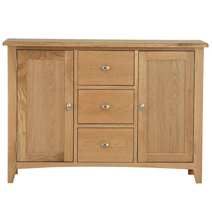 Gloucester Oak 2 Door 3 Drawer Large Sideboard