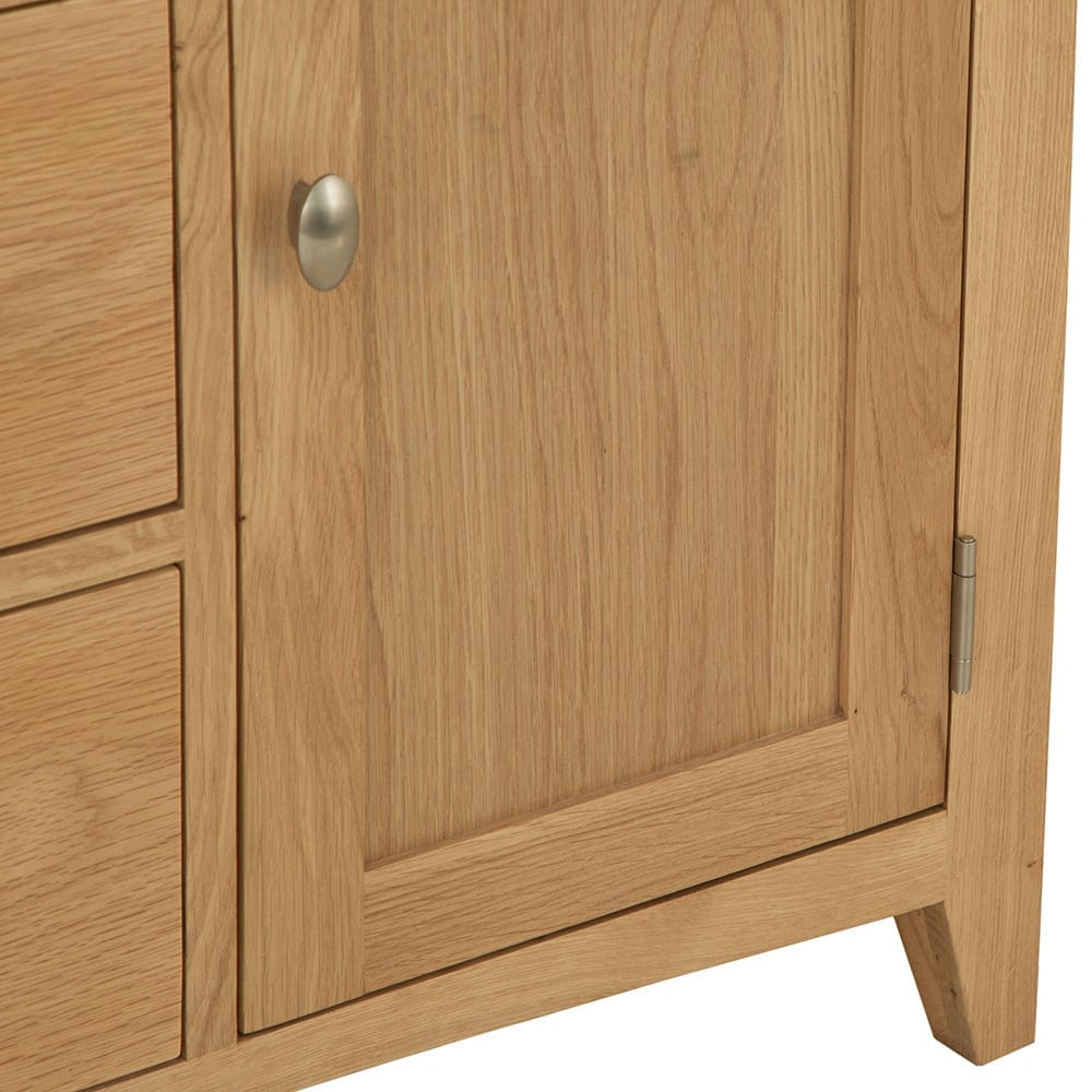 Gloucester Oak 2 Door 3 Drawer Large Sideboard