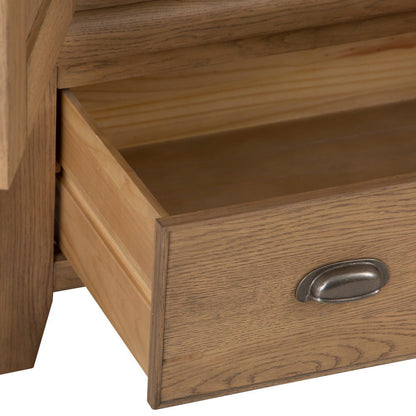 Wessex Smoked Oak 2 Door Wardrobe with Drawer