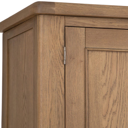 Wessex Smoked Oak 2 Door Wardrobe with Drawer