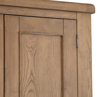 Wessex Smoked Oak 2 Door Wardrobe with Drawer
