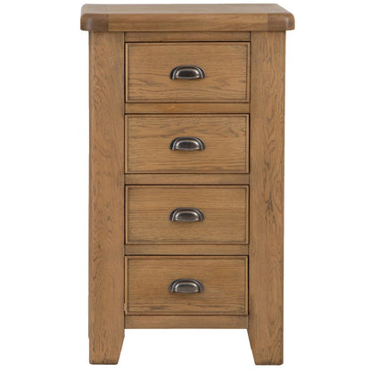 Wessex Smoked Oak 4 Drawer Tallboy
