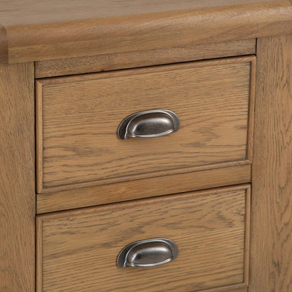 Wessex Smoked Oak 4 Drawer Tallboy
