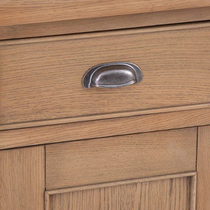 Wessex Smoked Oak Small 2 Drawer 2 Door Sideboard