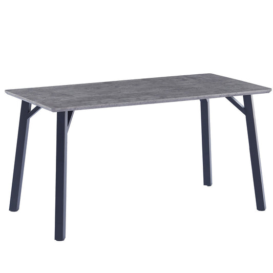 Bexley 1.8m Concrete Effect Fixed Top Dining Table