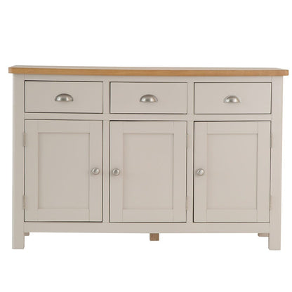 Rutland Painted Oak 3 Door 3 Drawer Large Sideboard