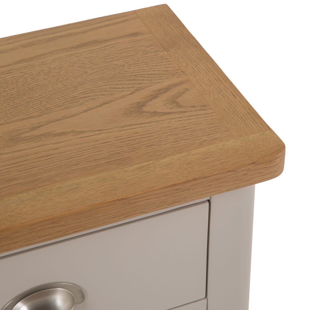 Rutland Painted Oak 1 Drawer 1 Wicker Basket Cabinet