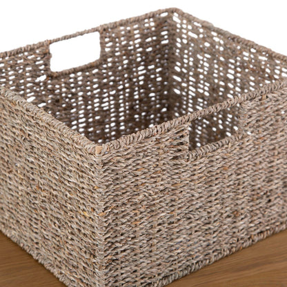 Rutland Painted Oak 2 Drawer 4 Wicker Basket Cabinet