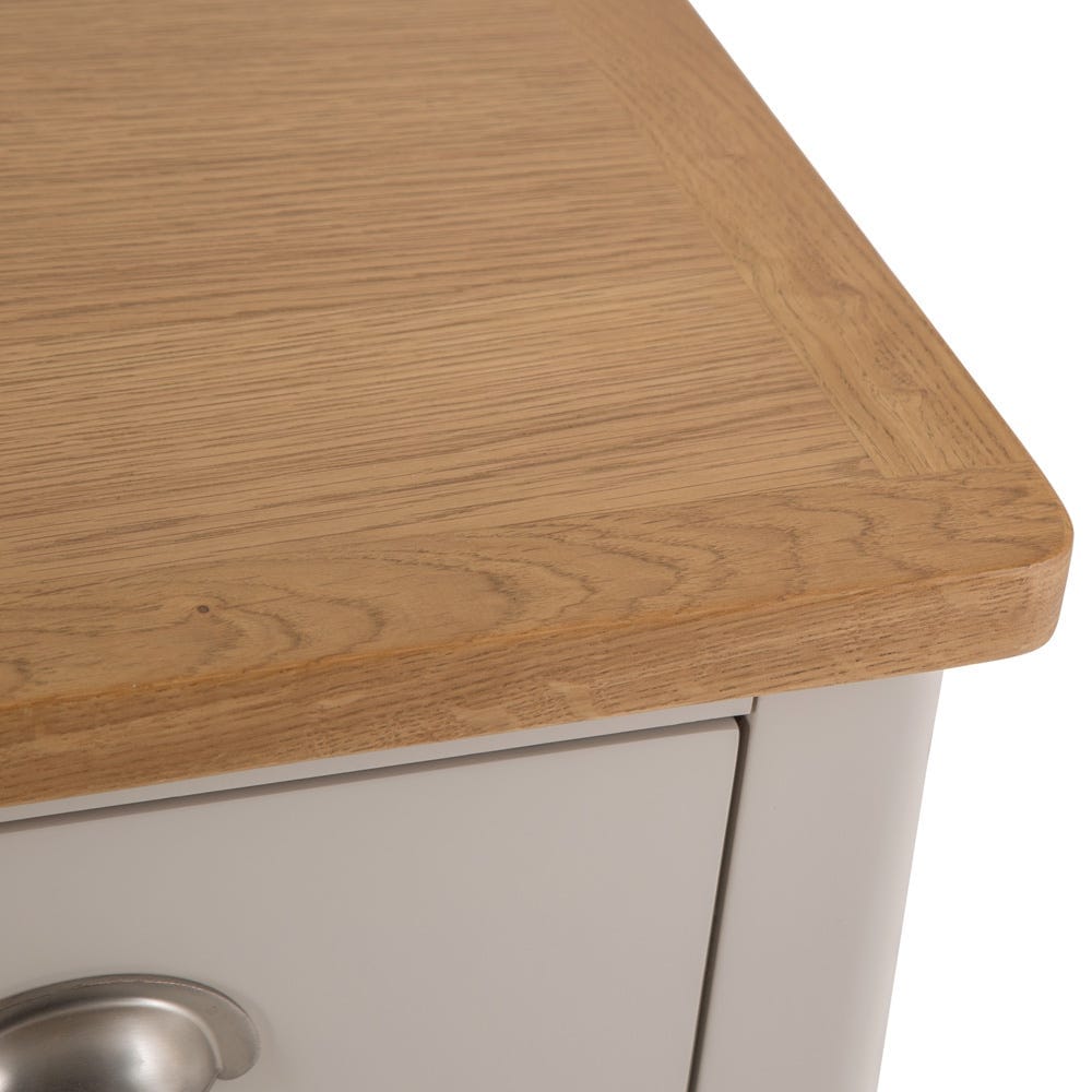 Rutland Painted Oak 2 Drawer 4 Wicker Basket Cabinet