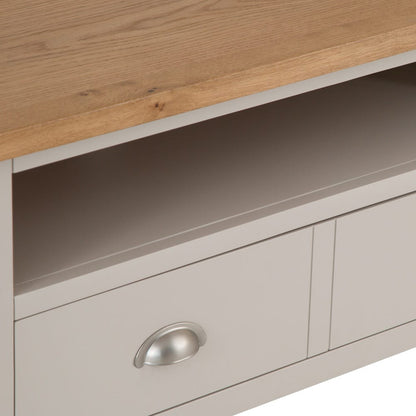 Rutland Painted Oak Corner TV Unit