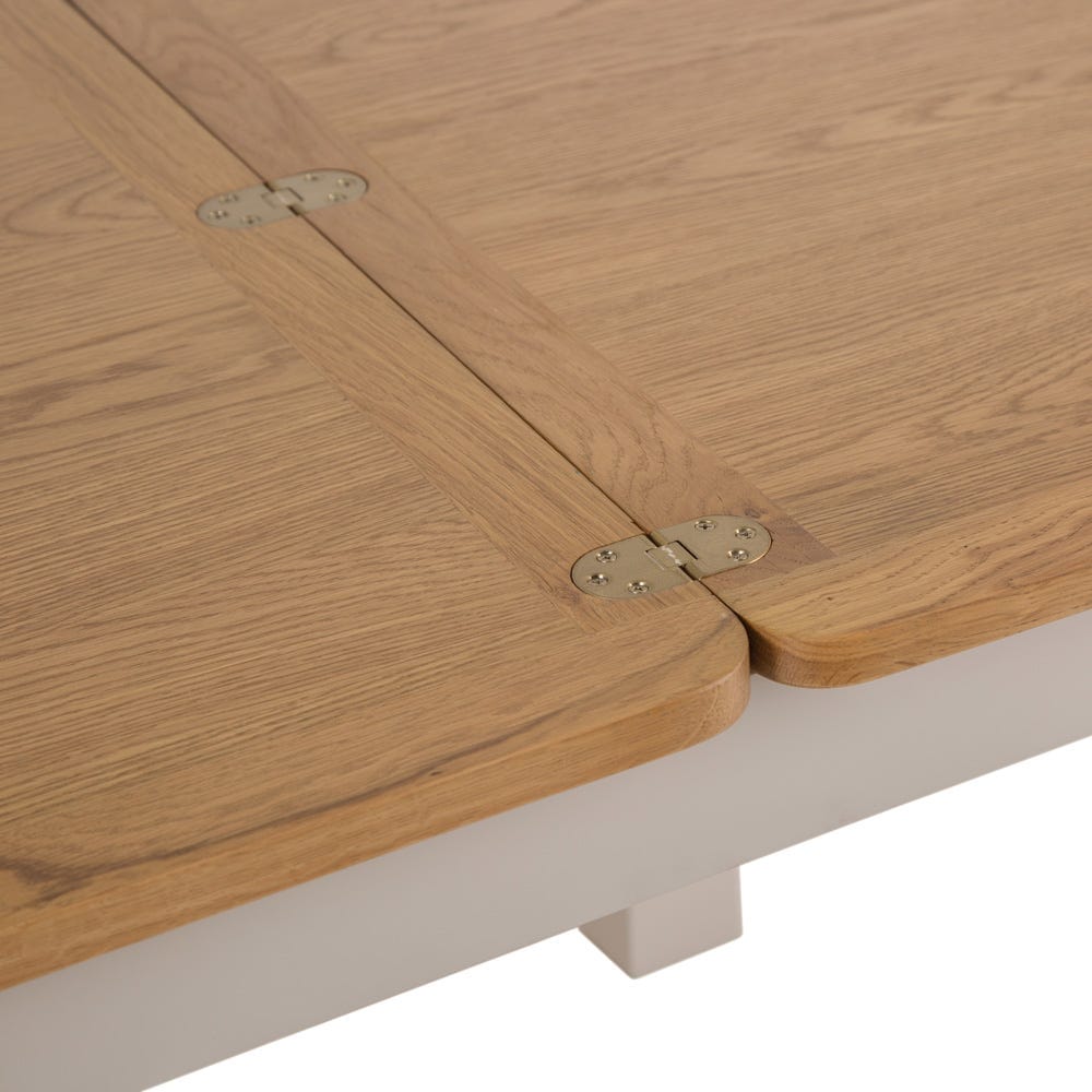 Rutland Painted Oak Flip Top Extending Table