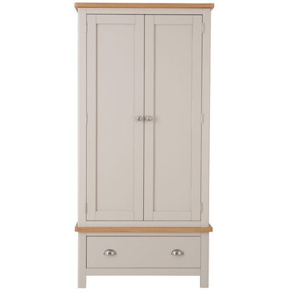 Rutland Painted Oak 2 Door Wardrobe with Drawer