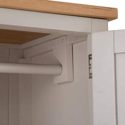 Rutland Painted Oak 2 Door Wardrobe with Drawer