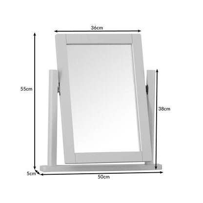 Rutland Painted Oak Dressing Table Mirror