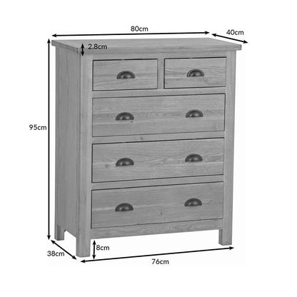 Rutland Oak 2 Over 3 Chest