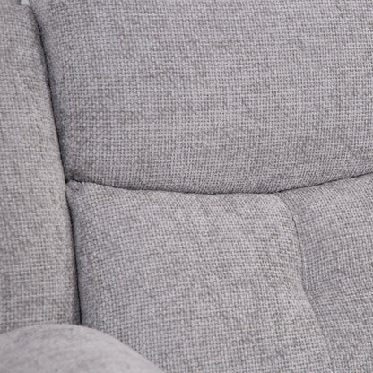 Rome Silver Power Recliner 3 Seater Sofa without Console - The Furniture Warehouse