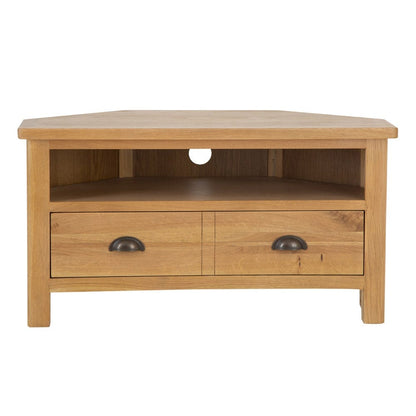 Rutland Oak Corner TV Unit