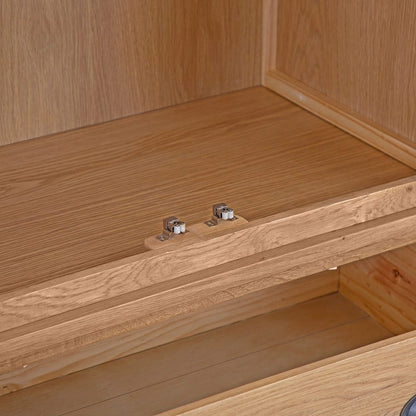 Rutland Oak 2 Door Wardrobe with Drawer