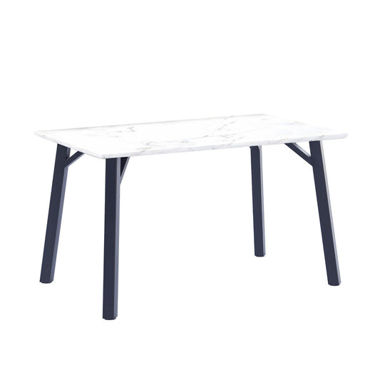 Bexley 1.2m Marble Effect Fixed Top Dining Table