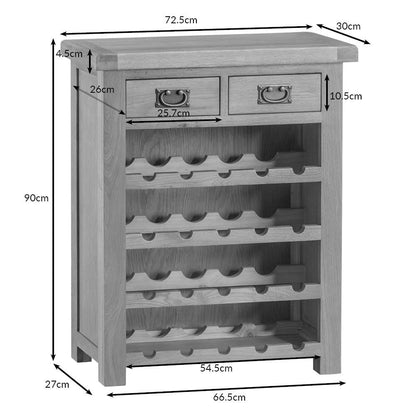 Winchester Oak Small Wine Rack